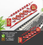 廉政作风建设楼梯文化墙
