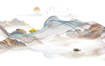 水墨山水画
