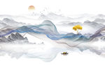 水墨山水画