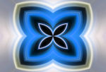 蓝色花纹