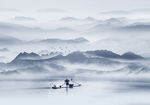 山水画水墨山水画 意境山水画
