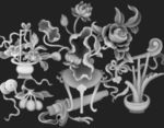 花瓶灰度图