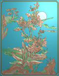 精雕图 花草动物