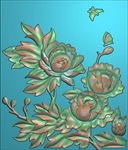 精雕图 花草动物