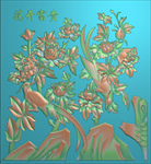 精雕图 牡丹花