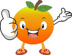 水果卡通橙子