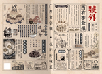 怀旧复古报纸包装纸