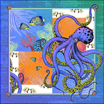 海底生物方巾