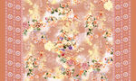 竖条花边定位抽象花