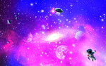 紫色星空