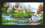 山水油画
