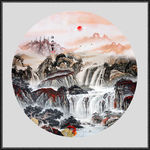 山水画水墨山水画意境山水画