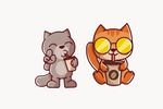 卡通小猫