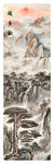 竖幅山水画