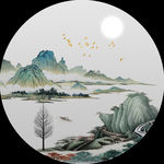 圆形装饰画