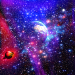 紫色星空