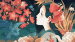 国潮风创意人物插画
