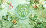 电视墙背景画