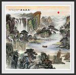 山水画 水墨山水画 意境山水画