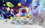 3D立体梦幻星空背景