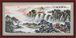 山水画 水墨山水画 意境山水画