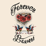 刺绣效果飞鸟字母大牌