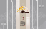 新中式欧背景墙