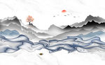 抽象山水画