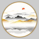 轻奢山水画