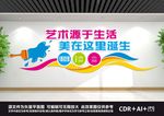 美术教室文化墙