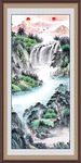 山水画水墨山水画 意境山水画