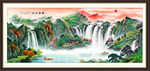 山水画水墨山水画 意境山水画