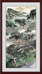瀑布画