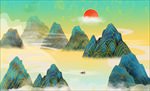 国潮山水