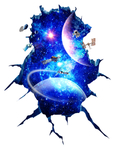 3d宇宙星空地板地贴地画