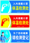 体温检测处 门口检测登记