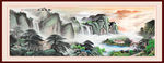山水画水墨山水画 意境山水画