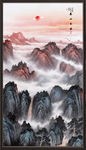 竖幅山水画 竖幅国画 竖幅水墨