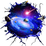 科技馆创意星空地画