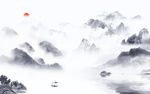 简约沙发山水画 TIF分层