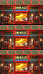 衙门大堂戏曲场景视频素材
