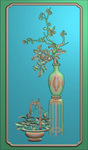 精雕图  花瓶