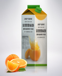 精品果汁饮品纸盒样机设计
