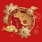 喜庆婚庆中国牛