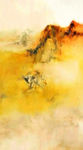 竖版抽象油画
