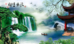 山水画水墨山水画 意境山水画