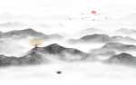 中式山水画
