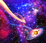紫色星空
