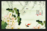 荷花背景墙
