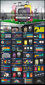 行李箱产品宣传推广PPT